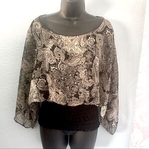 Design Works paisley blouse. Size medium.